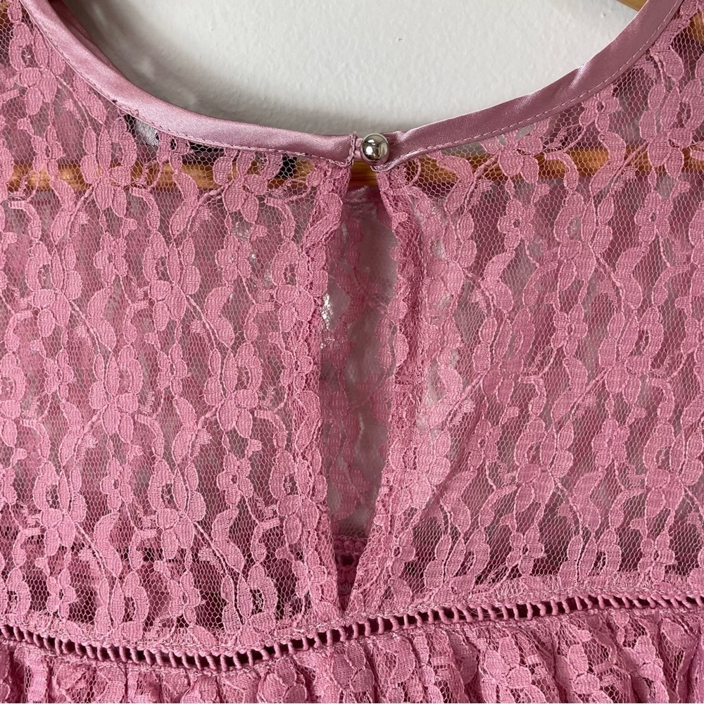 NWT Plus Size Tiered Lace Shirt 22W - Picture 7 of 9